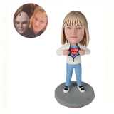 Open your heart, custom doll with lady's head