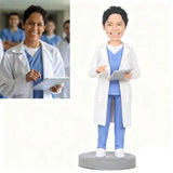 Handheld surgical record board, customized doctor doll head